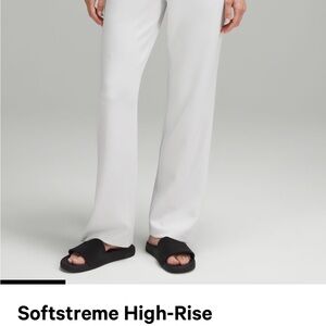 Lululemon Soft-stream high rise light lime green pants